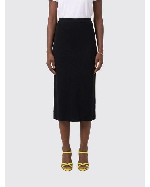 Jil Sander Black Viscose Blend Pencil Skirt