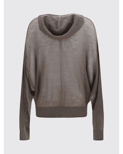 Rick Owens Natural Dropped-Shoulder Pure Cashmere Hoodie