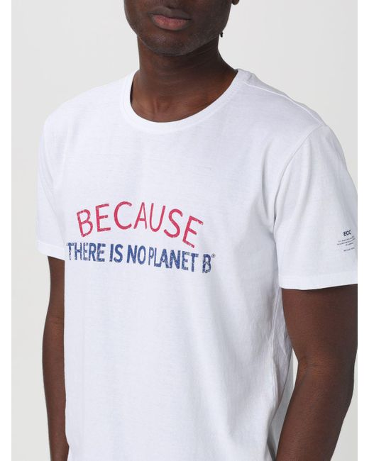 T-shirt in cotone riciclato di Ecoalf in White da Uomo