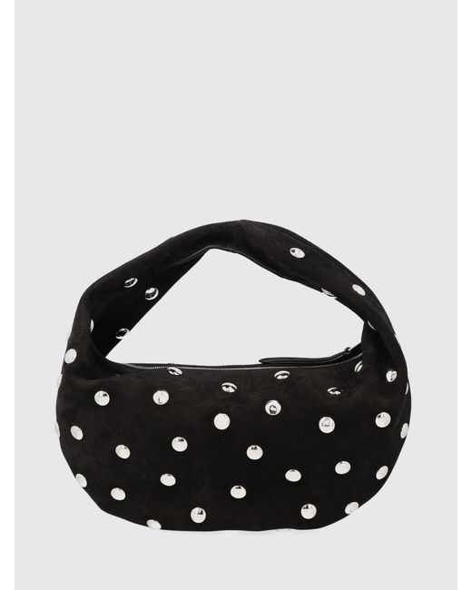 Khaite Black Olivia Suede Bag