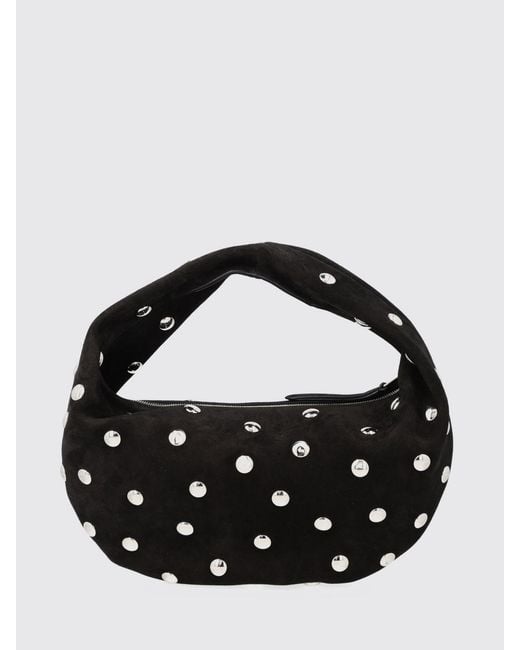Khaite Black Olivia Suede Bag
