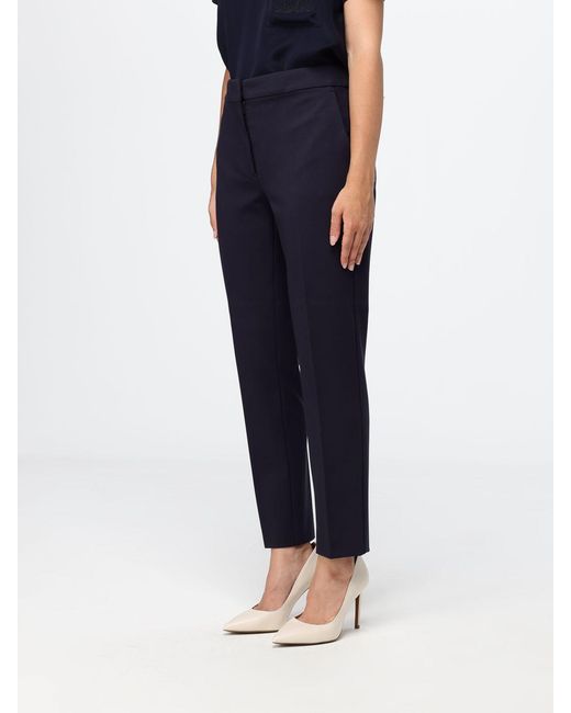 Max Mara Blue Pegno Slim Fit Chino Trousers