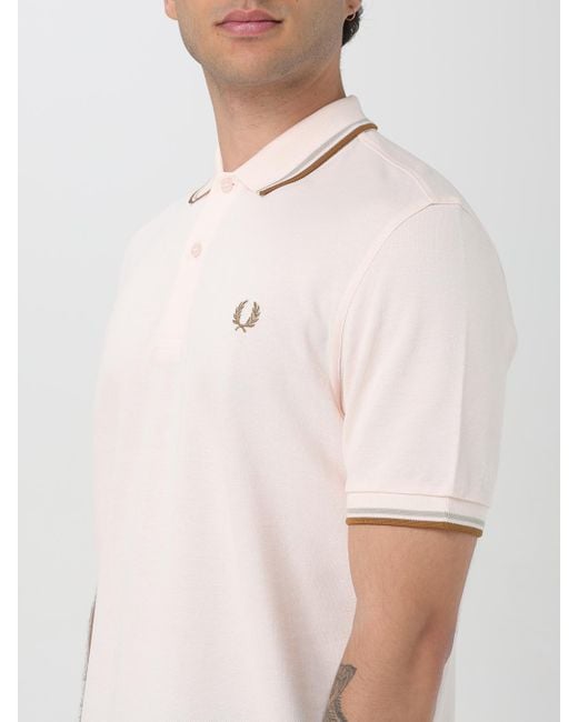 Comme des Garçons Pink Tipped Polo Shirt M3600 Classic Cotton for men