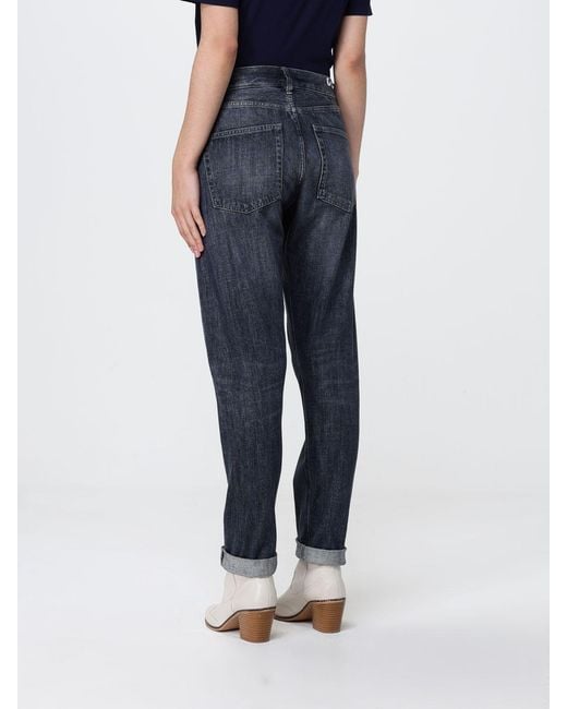 Dondup Blue Cotton Denim Slim Fit Jeans