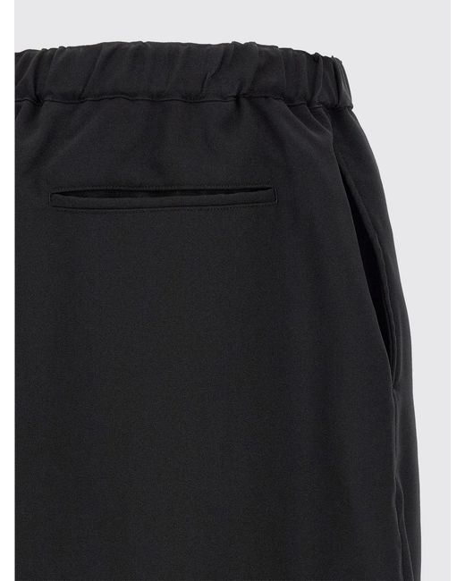 Comme des Garçons Black Comme Des GarÇ Ons Wide-Leg Jersey Trousers With Elasticated Cuffs for men