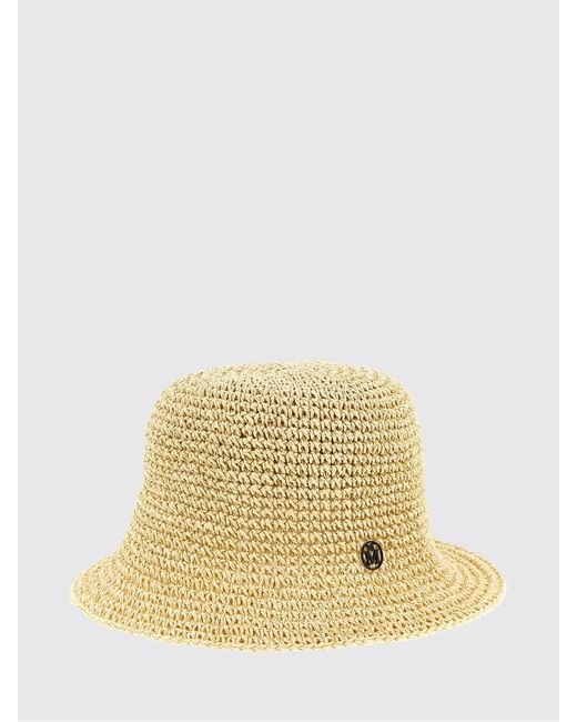 Maison Michel Metallic Pablo Straw Hat