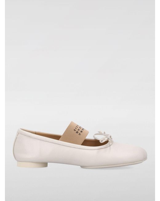 Ballerina Anatomic Tabi di MM6 by Maison Martin Margiela in Natural