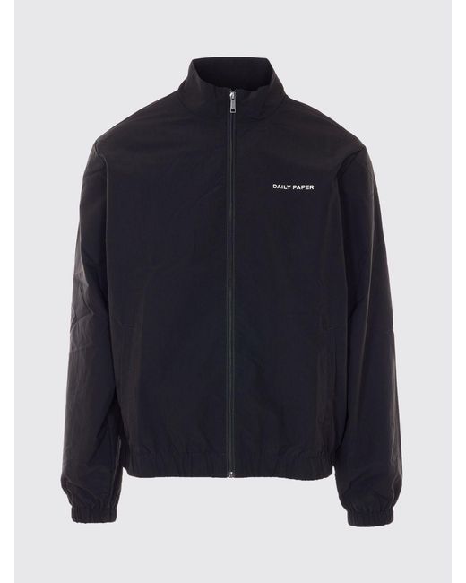 Daily Paper Black Eward Technical Fabric Jacket for men