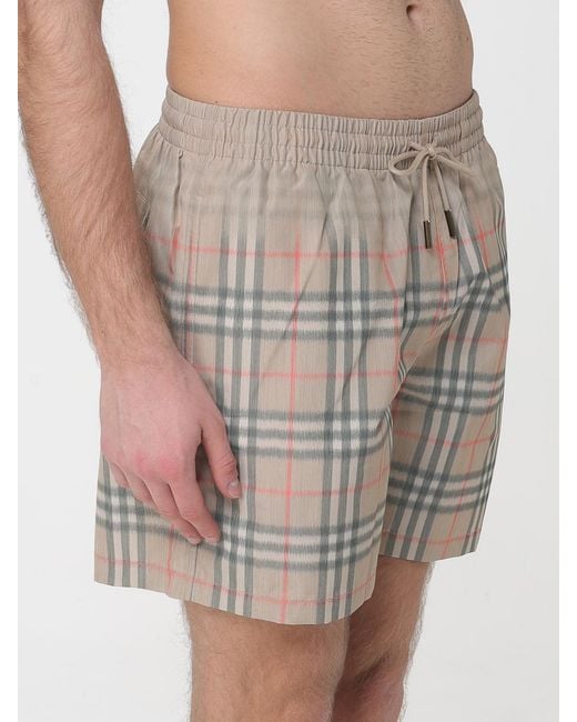Burberry Natural Vintage Check Polyester Swimsuit for men