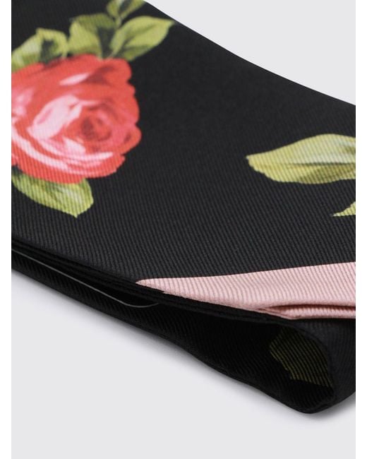 Dolce & Gabbana White Dolce &Amp Gabbana Floral Print Silk Twill Bandeau