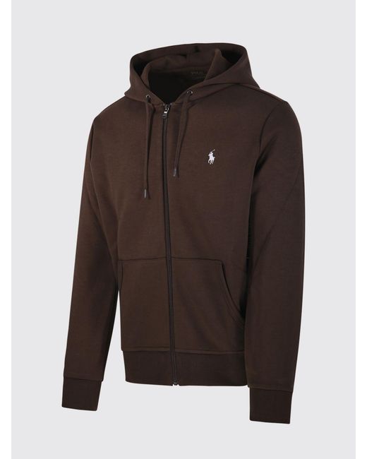 Polo Ralph Lauren Brown Cotton Hoodie for men