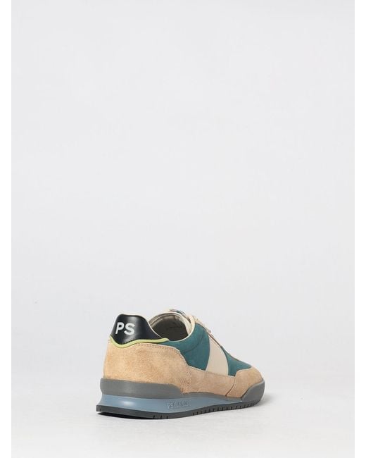 Paul Smith Multicolor Dover Bicolor Leather And Nubuck Sneakers With Logo for men