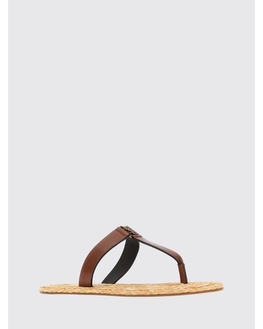 Saint Laurent Multicolor Babylone Leather Flip-Flops