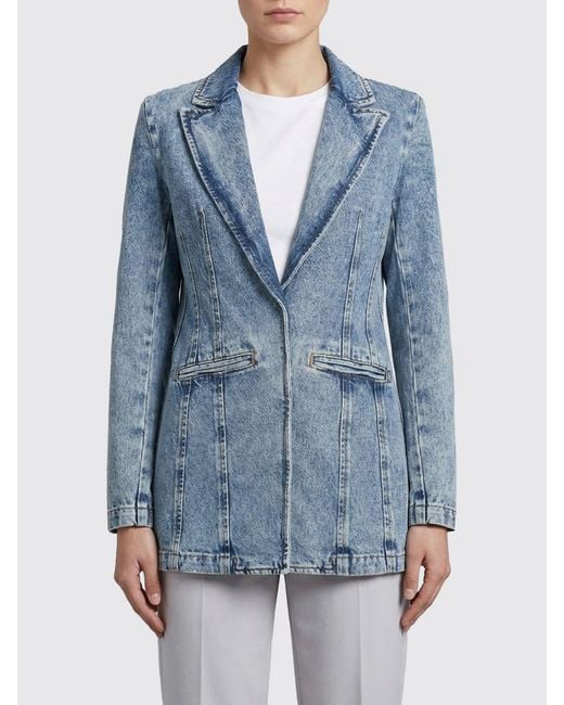 Patrizia Pepe Blue Denim Blazer