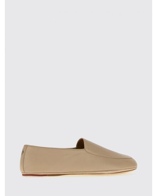 Loro Piana Multicolor Smooth Lambskin Flat Loafers With Metallic Logo