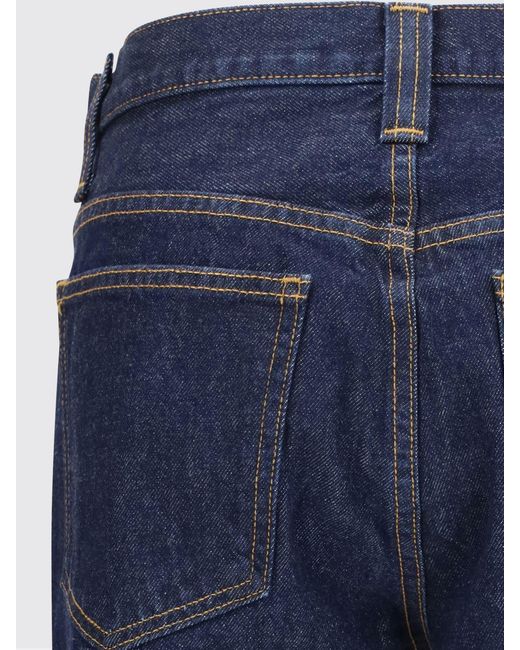 Khaite Blue Cotton Denim Farley Straight Jeans