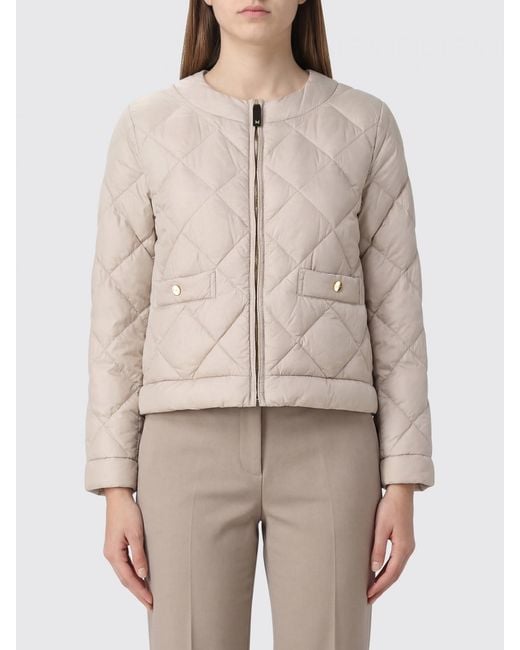 Max Mara Natural Padded Nylon Down Jacket