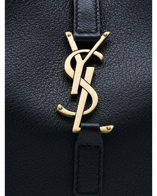 Saint Laurent Blue Le 5 À 7 Leather Bag