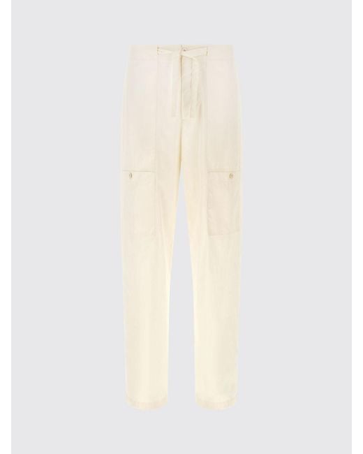 Jil Sander Natural Cotton Cargo Trousers for men