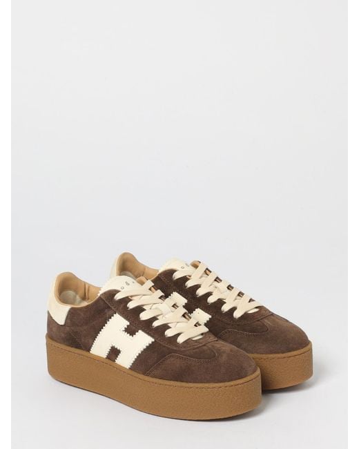 Sneakers Platform di Hogan in Brown