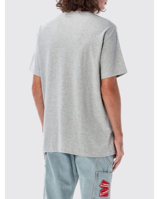 Camiseta Hombre Pleasures de hombre de color Gray