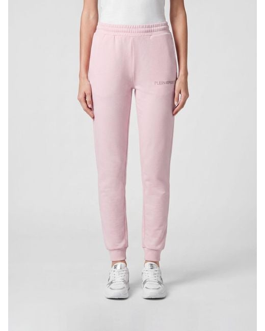 Philipp Plein Pink Slim Fit Jersey Jogging Trousers With Elasticated Waist