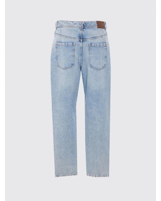 Brunello Cucinelli Blue Straight Cotton Jeans