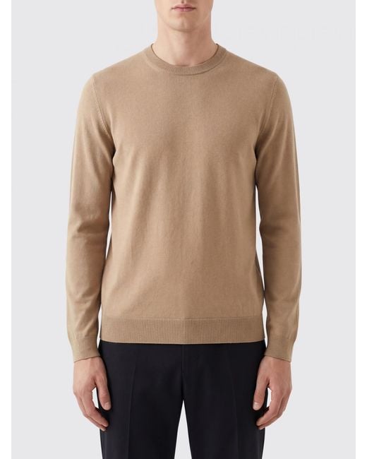 Pull À Col Rond En Coton Zanone pour homme en coloris Natural