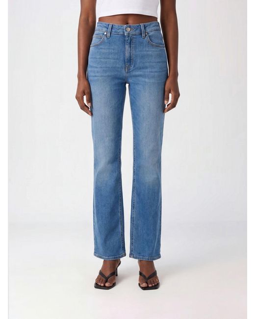 PT Torino Blue Mid-Rise Flared 5-Pocket Jeans