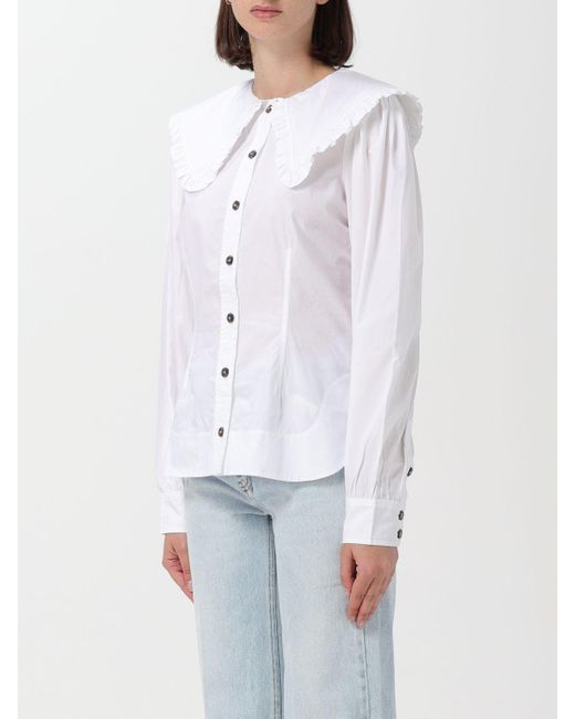 Camisa Ganni de color White