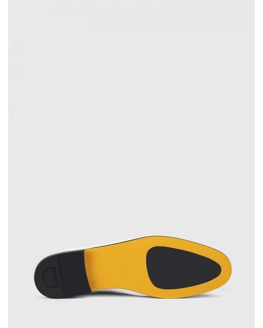 Doucal's White Leather Loafers