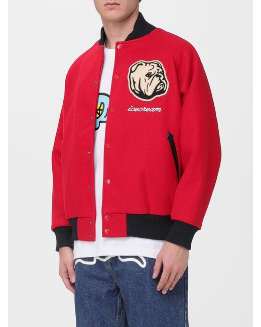 ICECREAM Red Jacket for men