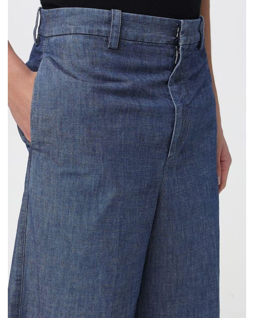 Jil Sander Blue Denim Shorts for men