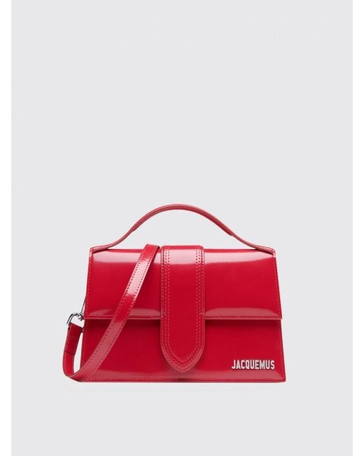 Jacquemus Red Le Grand Bambino Long Patent Leather Bag