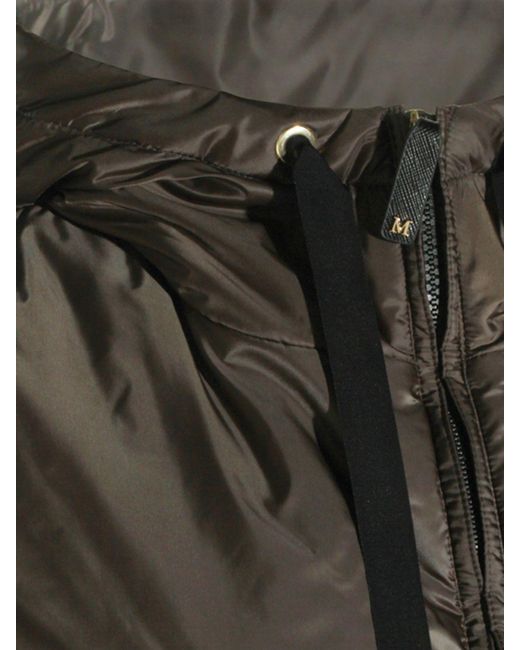 Max Mara Brown Hooded Short Windbreaker