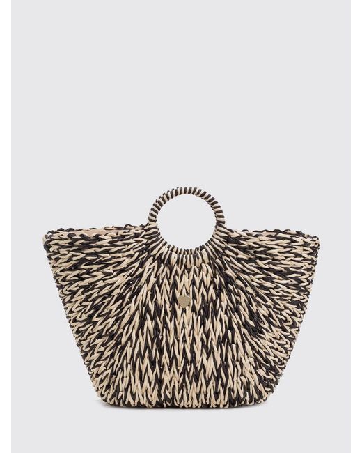 Twinset Multicolor Woven Raffia Bag