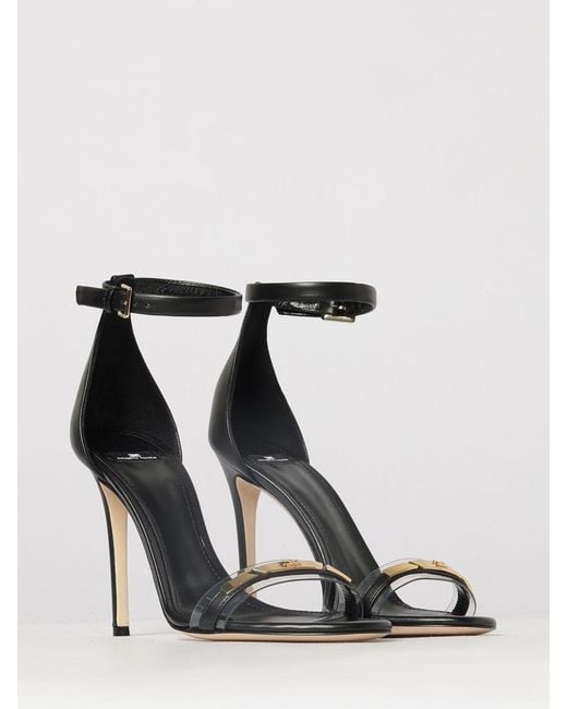 Elisabetta Franchi White Leather Sandals