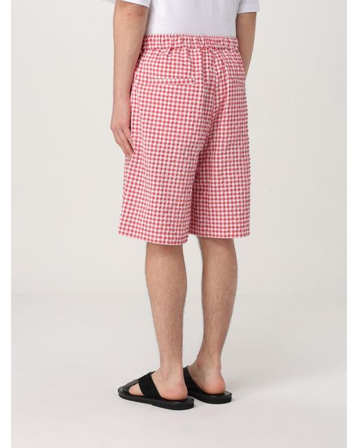 Marni Red Gingham Shorts for men
