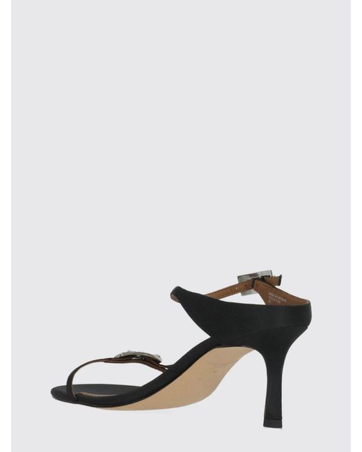 Kurt Geiger White Satin Sandal With Jewel Buckles