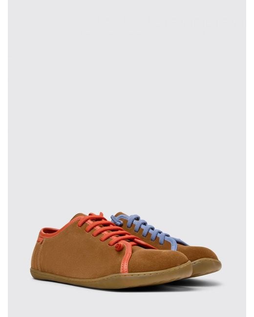 Camper Brown Twins Suede Sneakers for men