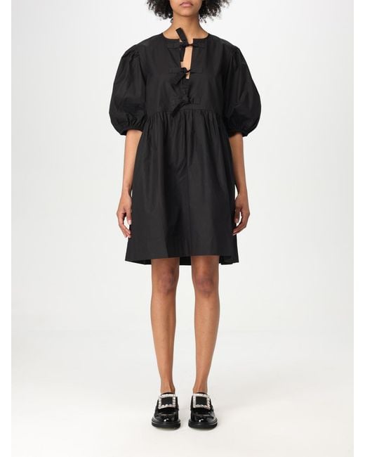 Ganni Black Organic Cotton Dress