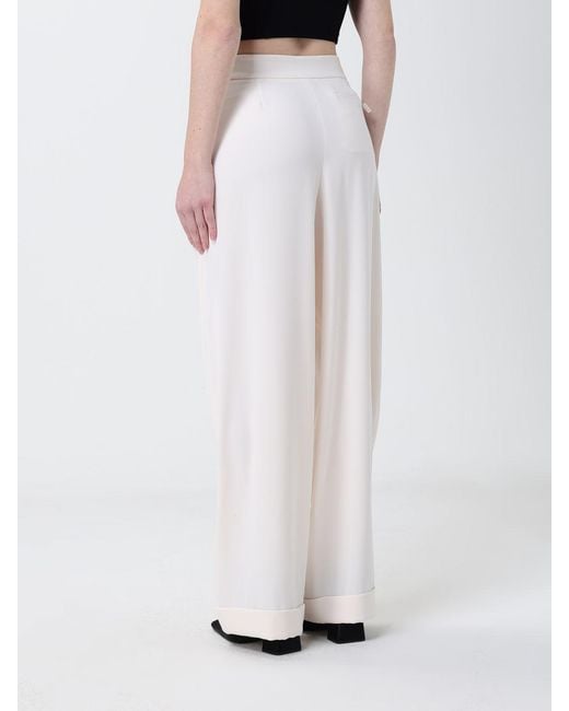 ARMANI EXCHANGE White Crêpe Wide-Leg Trousers