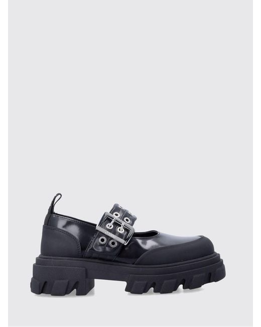 Ganni Blue Oleatex Loafers