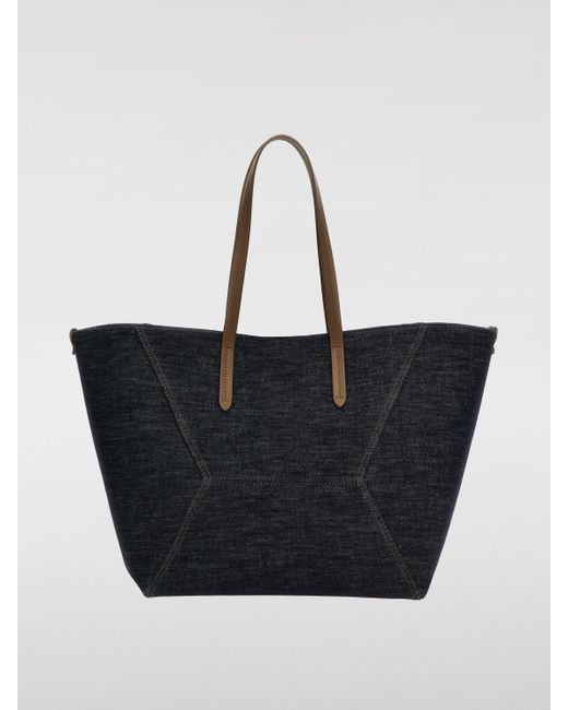 Brunello Cucinelli Blue Schultertasche Damen