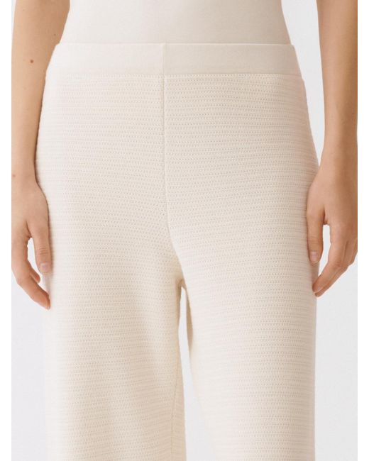 Fabiana Filippi Pink Virgin Wool And Cotton Trousers