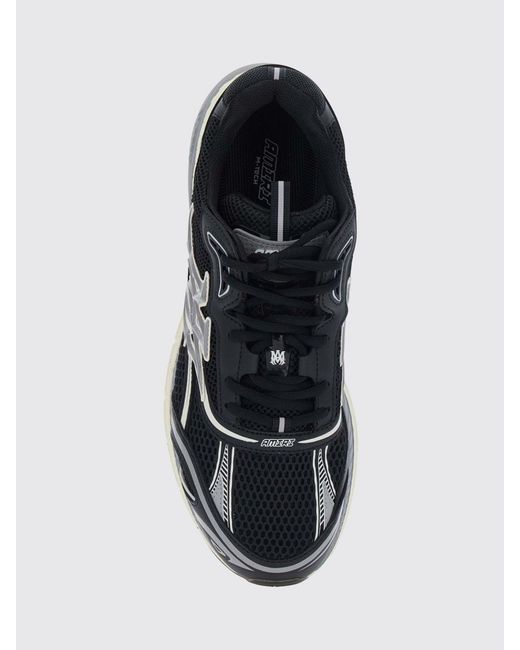 Amiri White M-Tech Bicolour Leather And Mesh Trainers With Applied Logo for men