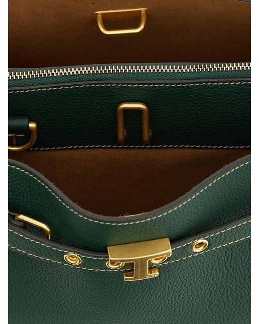 Tod's Green Mini Leather Handbag
