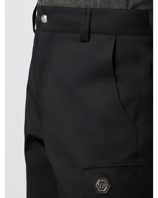 Philipp Plein Black Pants for men