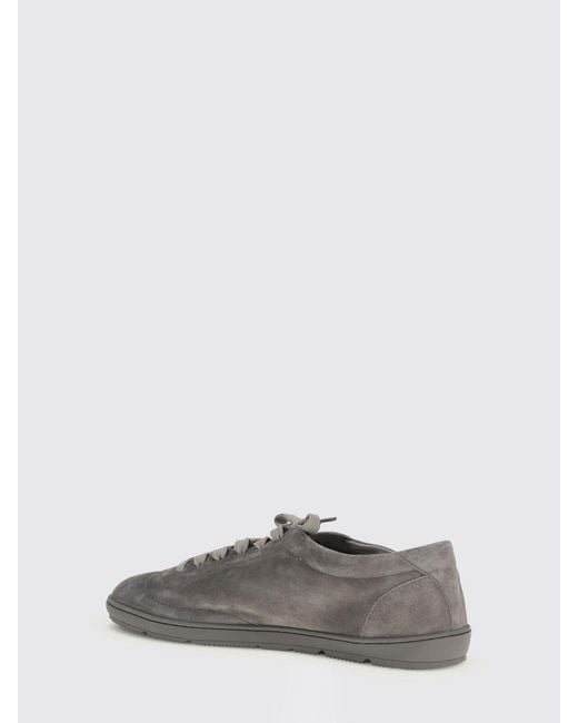 Brunello Cucinelli Gray Suede Sneakers for men