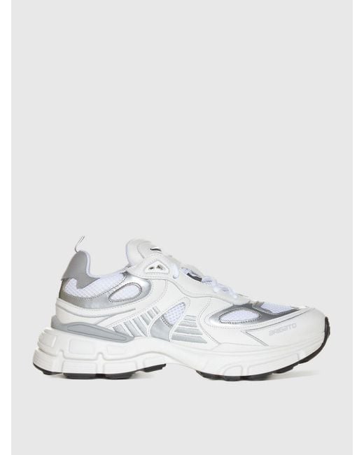 Sneakers Sphere Runner in pelle e mesh di Axel Arigato in White